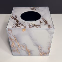 Kassatex Marble Swirl Tissue Box
