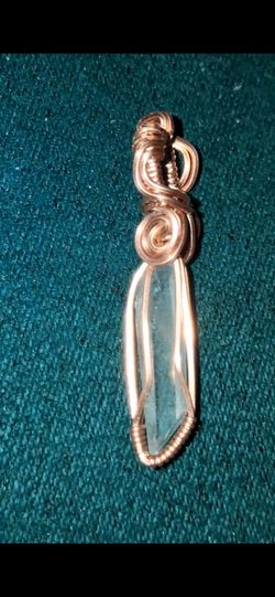 Handmade Clear quarts pendant