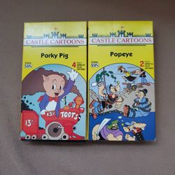 Castle Cartoons VHS Tapes