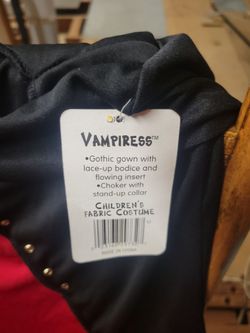 Vampiress Children's Halloween Costume