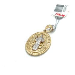 14kt Gold Two Tone St Benedict Pendant  4.40grams 153434 5