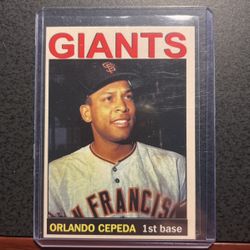 2 Orlando Cepeda. ‘58 & ‘61 Baseball Cards