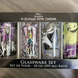Nightmare Before Christmas Glass Set