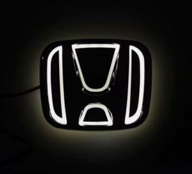 honda led emblem white