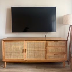 Entertainment Center – Boho / Mid-Century Style