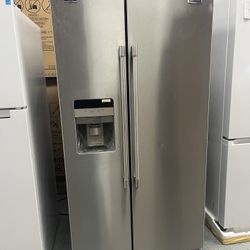 24.5cu.ft Side By Side Stainless Steel Fridge (36” wide 69.25” height 34” depth)