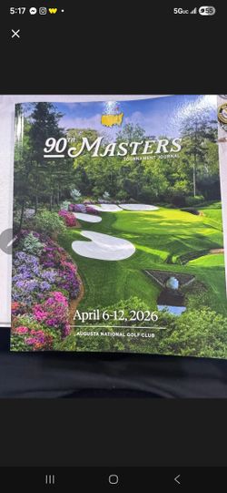 2026 Masters Tournament Journal