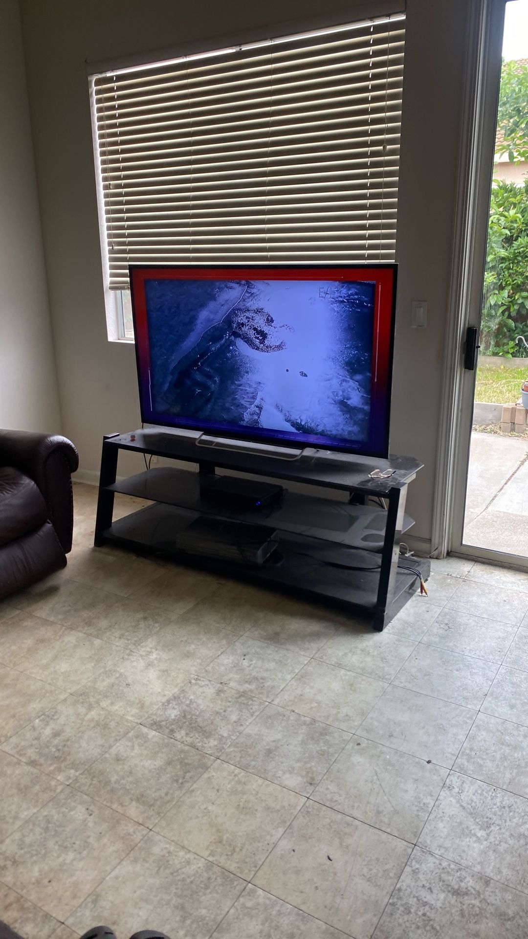 65” SONY AND TV STAND