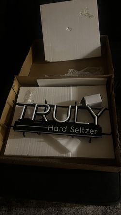 Neon Sign. Truly hard Seltzer