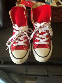 Red High Top Chucks