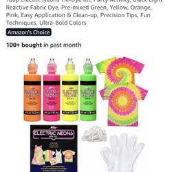 Electric Neons Tie-Dye Kit Tulip(Brand New)