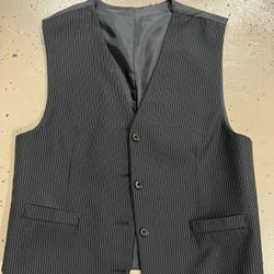 Reversible Tuxedo Vest  Black– Size Small