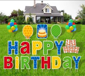 Happy birthday sign