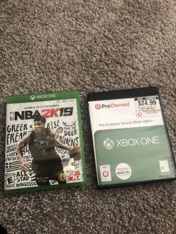 Xbox ona games nba 2k19 and pes 2019