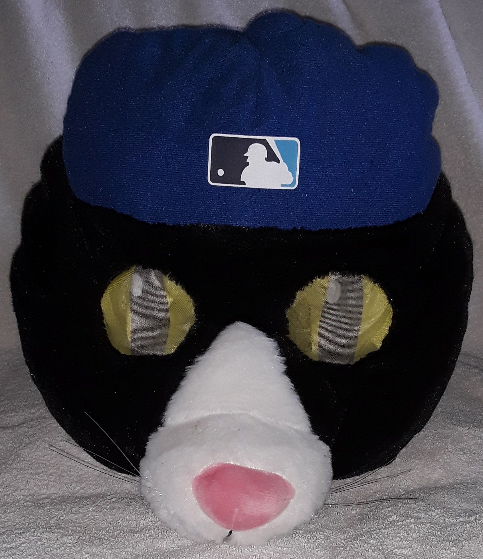 Full Size - DJ KITTY Costume Head - Tampa Bay Rays MLB Baseball Mascot - Tropicana Field Stadium Give-Away - Ex. Cond.