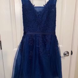 Blue Homecoming Dress
