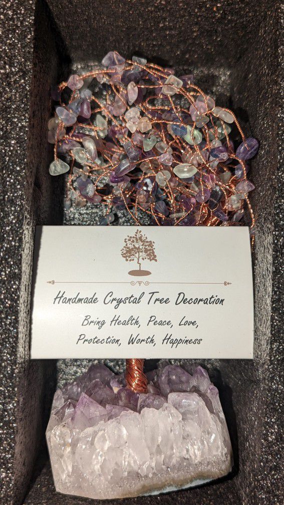 Crystal Healing Trees Made Of Pure Copper And Healing Stones
