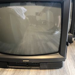 Sharp Crt Tv (curved Screen)