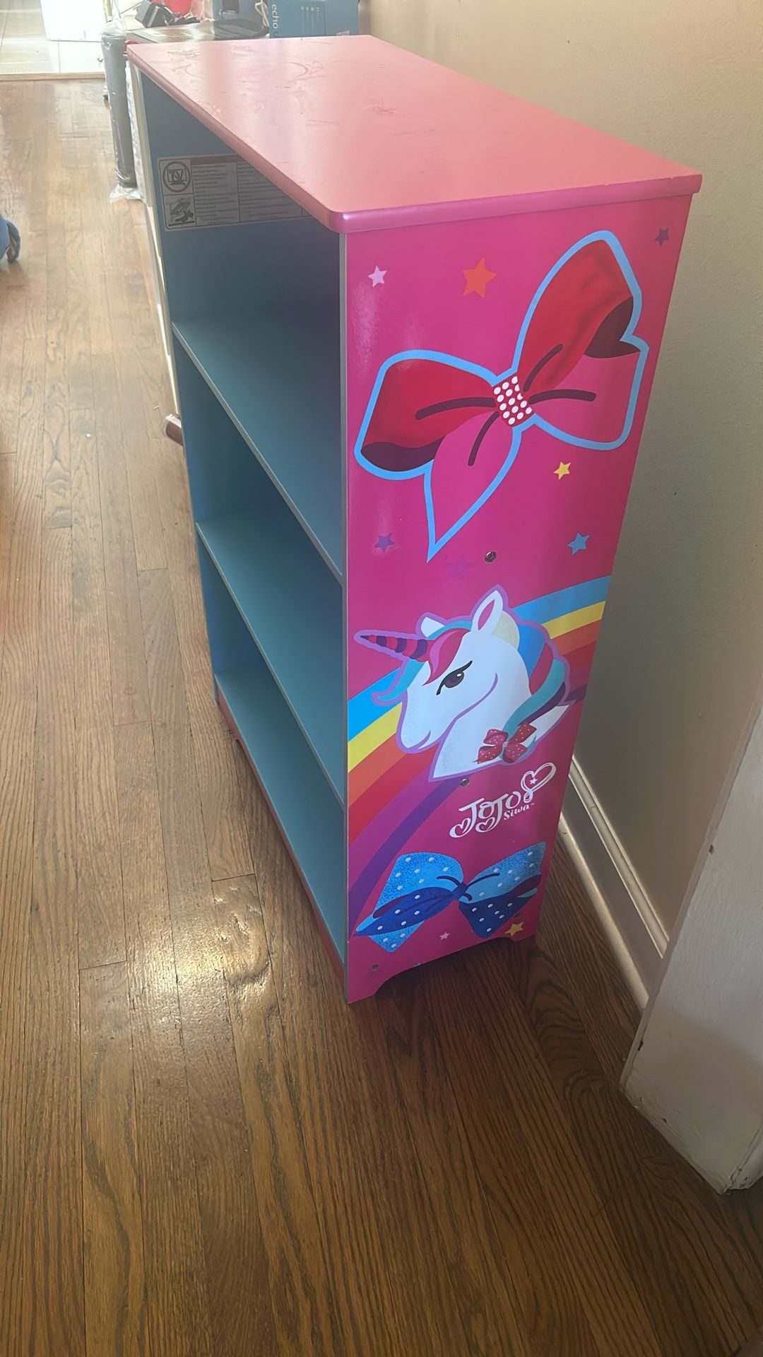 Jojo Siwa bookshelf