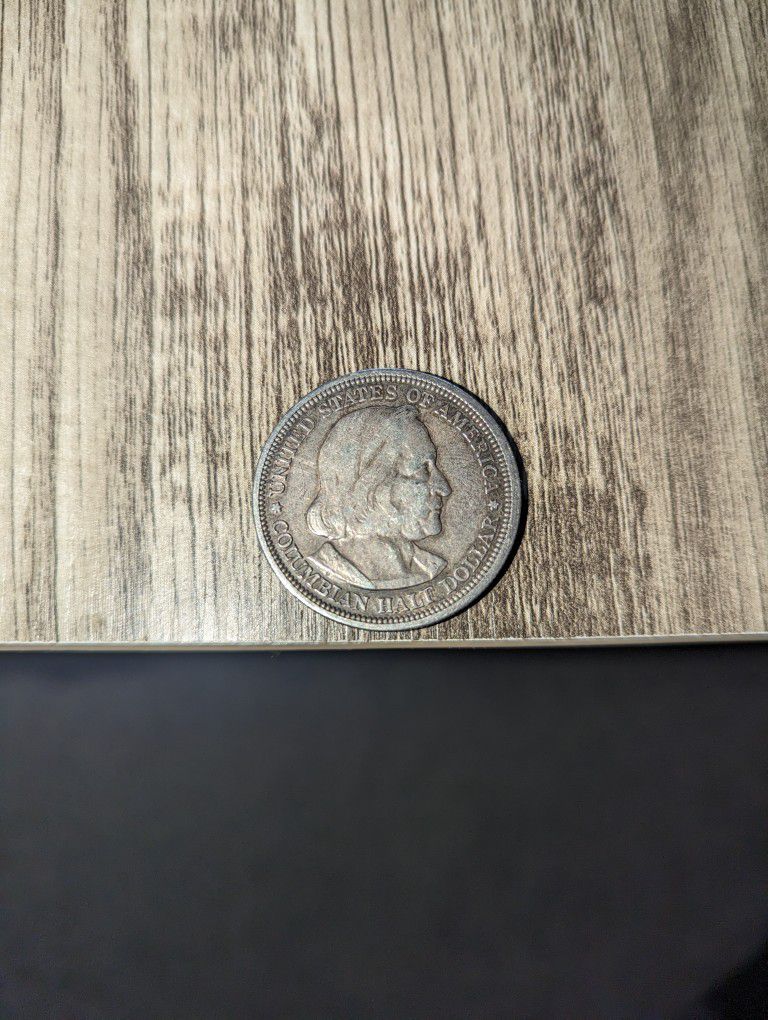 Christopher Columbus Half Dollar 1893 Coin