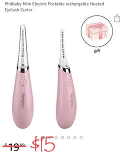 Mini electric eyelash curler