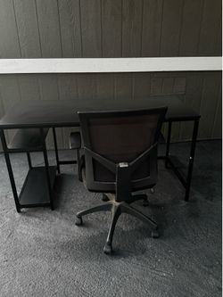 Desk and chair