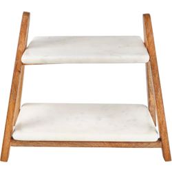 LUXOR 2 TIER SERVE TRAY @B11-357