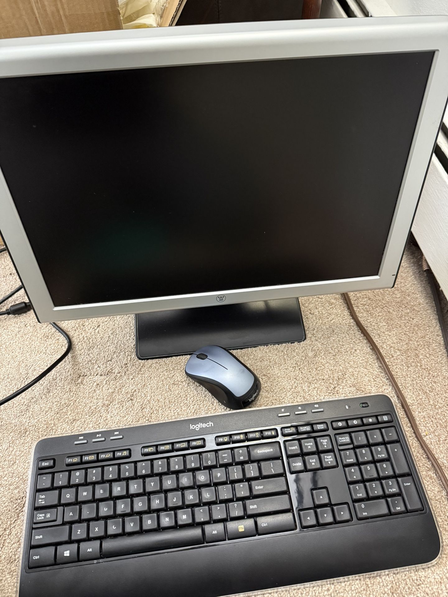 Wireless Key Board , Mouse and Westinghouse Monitor 17 or 19 inch I believe in Palatine for $60 bundle