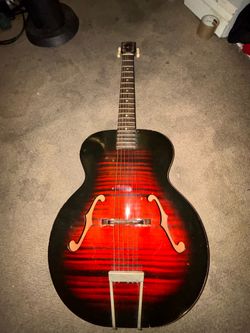 Vintage 1960s Harmony Monterey Archtop Guitar - Project / For Parts or Repair