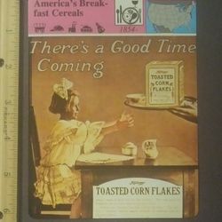 1979 Panarizon Kellogg's Toasted Corn Flakes America's Breakfast Cereals Advertisement Large Over-sized Card Collectible Vintage Italy