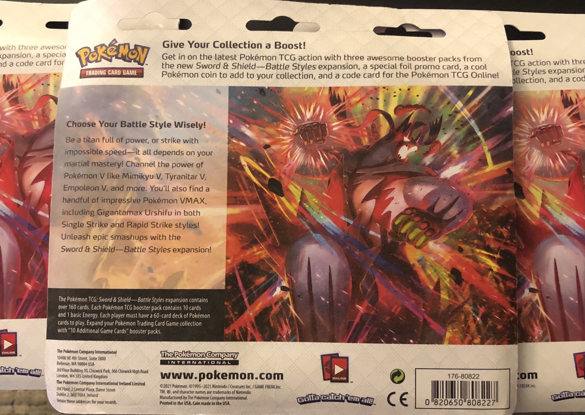 Pokmon (Battle Styles) Card Packs - LOT of 3!!!