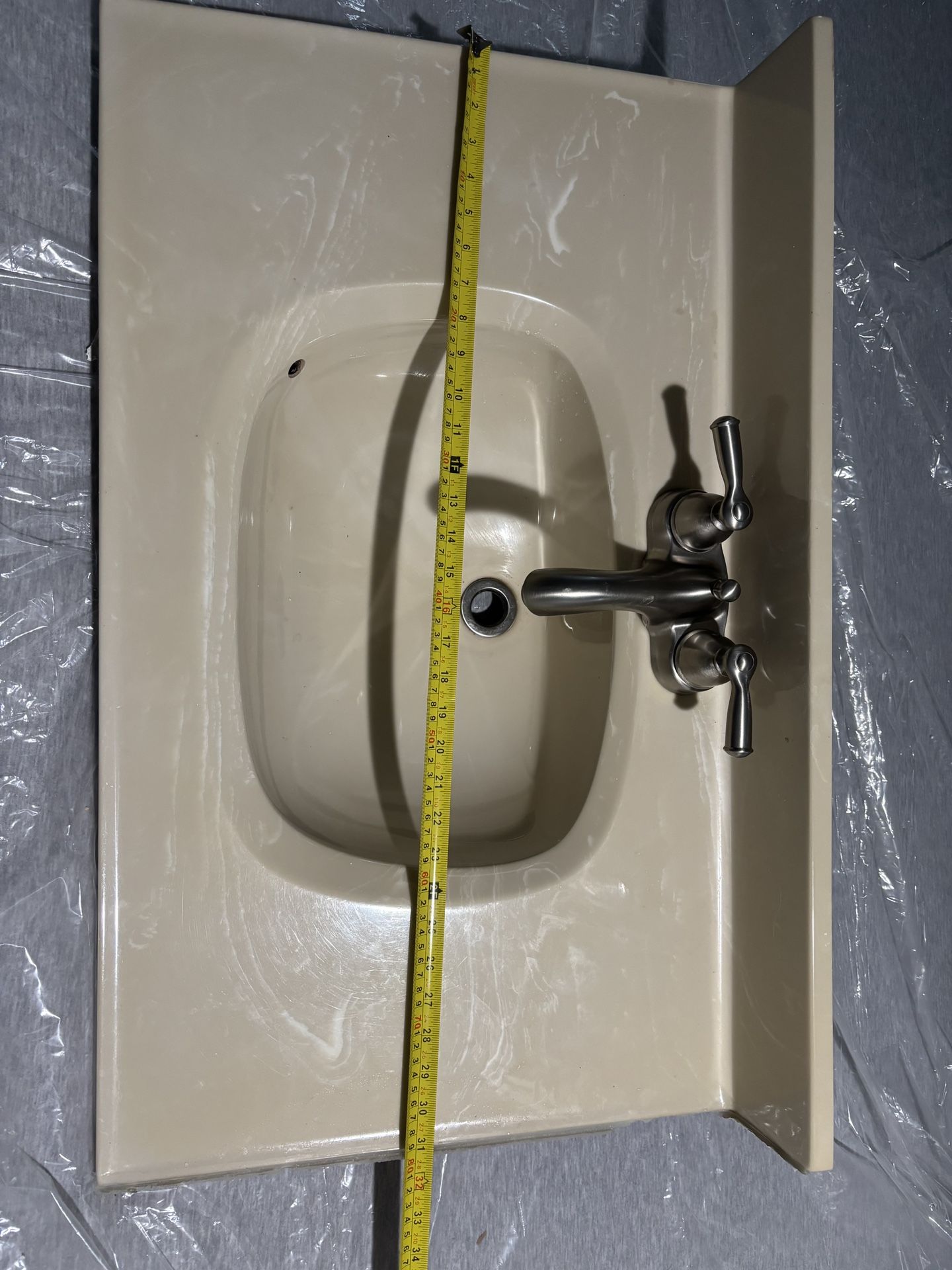 Bathroom sink 30 Inch and Faucet