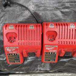 MILWAUKEE CHARGERS AND BATTERIES