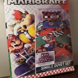 Mario Kart Single Duvet Set - Official Nintendo Licensed Product Full/Double New