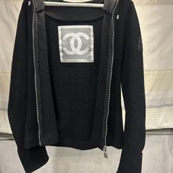Chanel Black Wool Parka