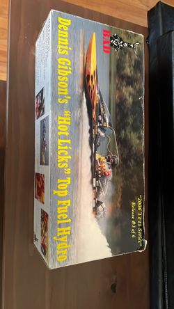 Dennis Gibson “hot Licks” Top Fuel Hydro Boat Collector Motorboat Item Electric Boat Diecast Badass Boats 