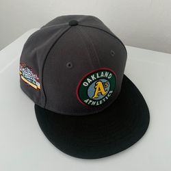 Oakland Athletics A's fitted hat grey Hat Club