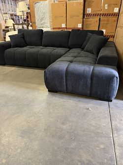 Black MCM Cloud Style Sectional Mid Century Modern 