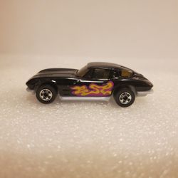 Vintage 1979 Hot Wheels Black Corvette Split Window Stingray Malaysia 1/64 Loose