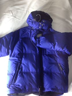 Old navy blue puff jacket size adult small