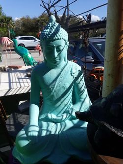 Large Blue Buddha statue weekend special just mention OfferUp