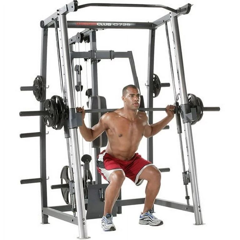 SMITH MACHINE + BENCH & WEIGHTS - WEIDER CLUB C725