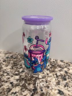 16oz Stitch Libbey Glass Cup