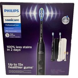 Philips Sonicare Professional Clean Rechargeable Electric Toothbrush, 2-pack