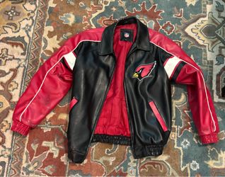 NFL Arizona Cardinals red/black leather jacket