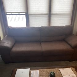 Sofa  90”L, 36”W, 31”H 