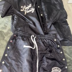 Saint Vanity set and Bape shorts 