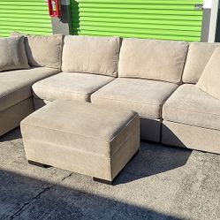 Radley Sectional Sofa With Storage Ottoman