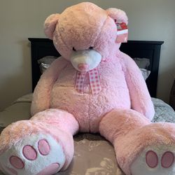 Pink Giant Bear - 4ft