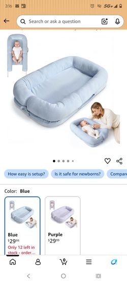 New In Box Baby Support Cushion $20 (Blue)
